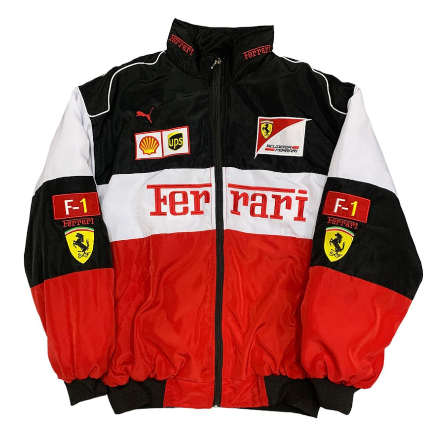 Giacca Ferrari F1 Rosso/Nero Vintage Racing – Puma Edition | Shell UPS Scuderia Ferrari Jacket