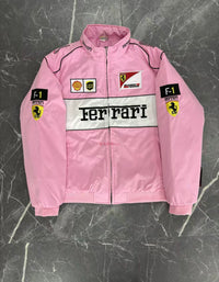 Giacca Ferrari F1 Rosa Limited Style – Racing Jacket Shell/UPS | Full Zip Streetwear 4