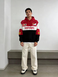Felpa Ferrari F1 Hoodie Rosso/Bianco/Nero – Scuderia Ferrari Shell UPS | Racing Streetwear 2